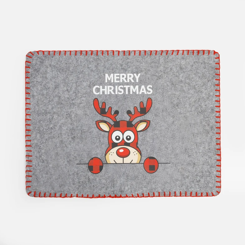 Podložka na stůl MERRY CHRISTMAS 40x30 cm šedá