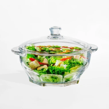 Skleněná mísa s poklicí GRANITY 2,5 l