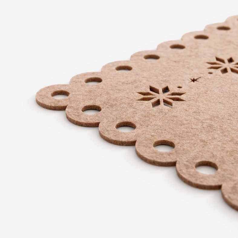 Vánoční prostíraní na stůl hnědá 44,5x29,5 cm