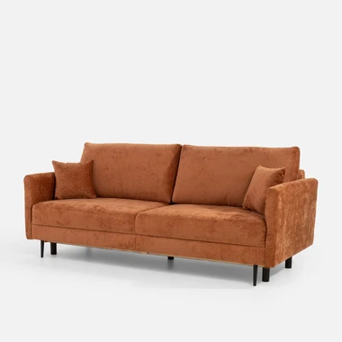 Cihlová rozkládací pohovka CAVA