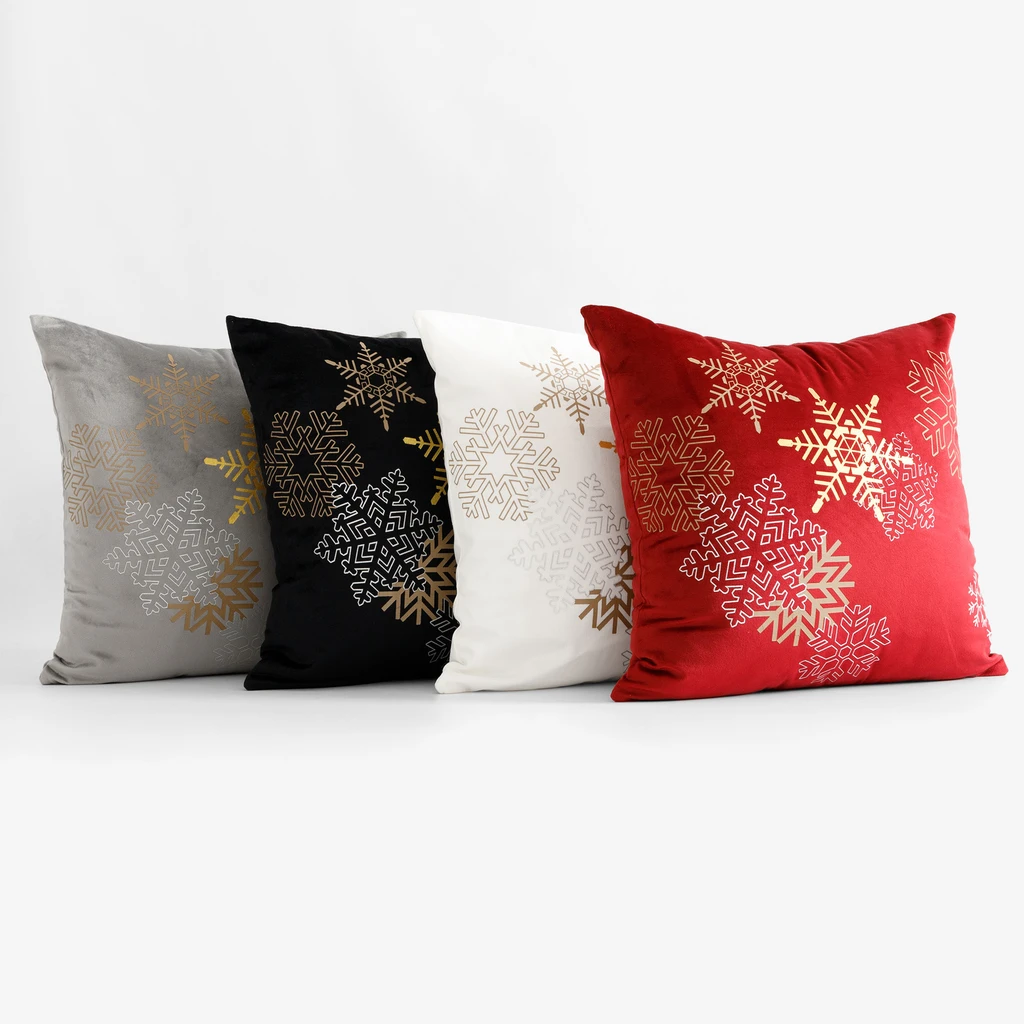 Povlak na polštář Vánoční bílý SNOV 45x45 cm