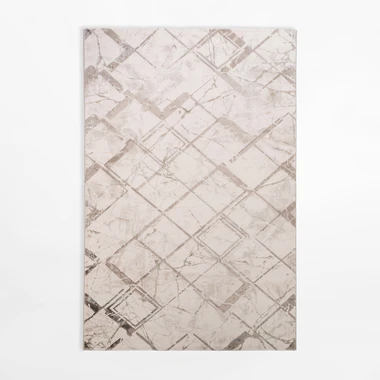 Krémový koberec s kosočtverci SPAZZIO 160x230 cm