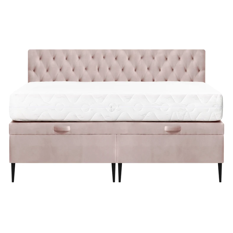 Růžový rám postele DONNA KP 180x200 cm