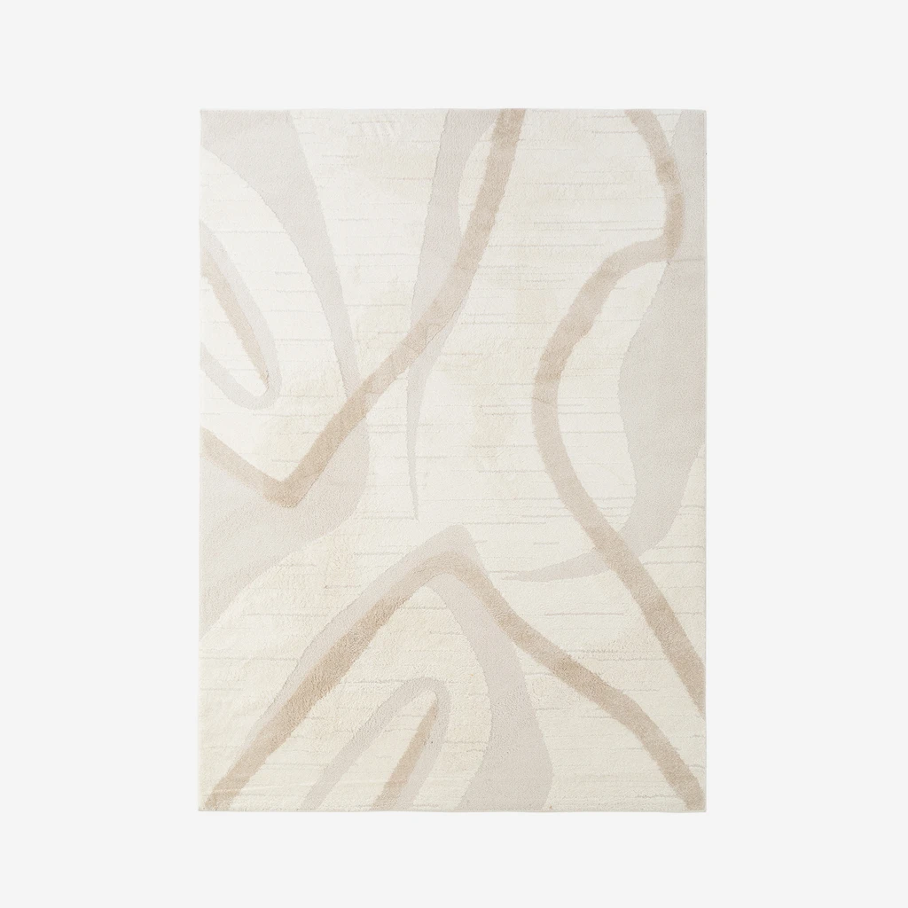Koberec s abstraktním vzorem LA PASSION krémový 120x170 cm