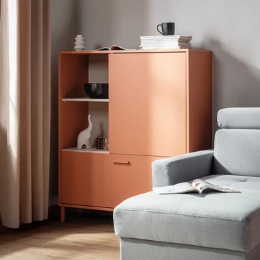 Komoda s šuplíkem terracotta MILLES