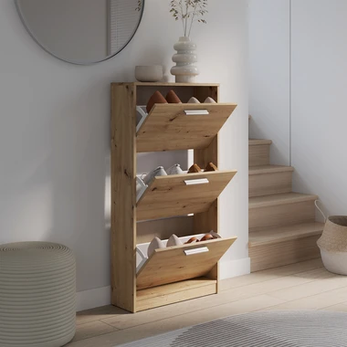 Botník se 3 přihrádkami NOCII dub artisan