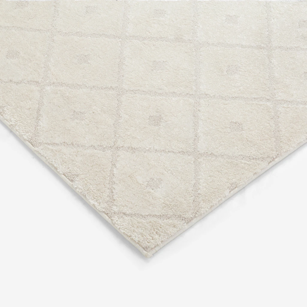 Koberec s geometrickým vzorem LA PASSION krémový 120x170 cm