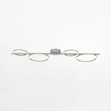 Stříbrné LED stropní svítidlo MINI RITUS