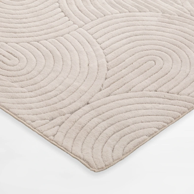 Koberec do obývacího pokoje MODERNO, krémový, 120x160 cm