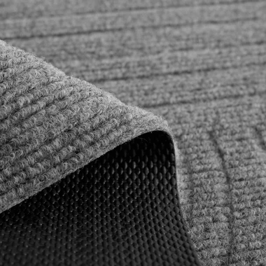 Rohožka na boty PRESS, šedá, 40x60 cm