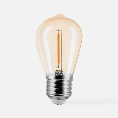 LED žárovka teplá barva ORO-AMBER-E27-ST45-1W-WW