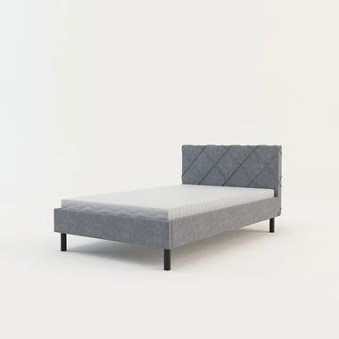 Šedý rám postele BASIC ALBERTO 120x200 cm