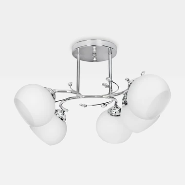 Stropní svítidlo s 5 stínidly stříbrné AJE-IRMA