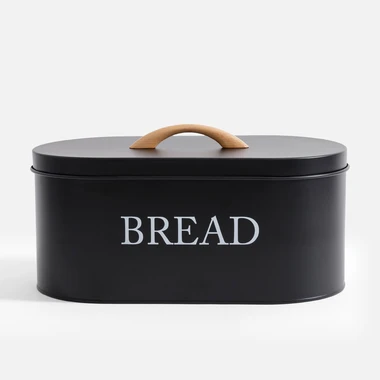 Černý chlebník 34x15 cm