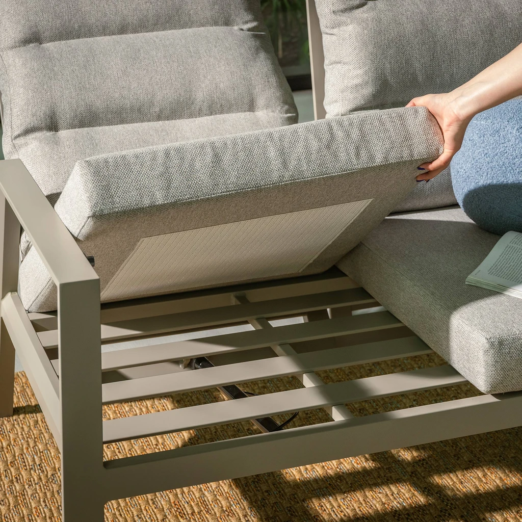 3místná zahradní pohovka s nastavitelným opěradlem NALANI