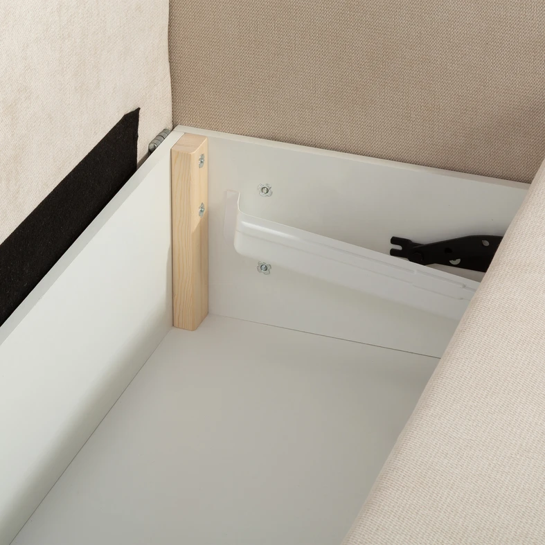 Rozkládací pohovka s prošíváním béžová LILA