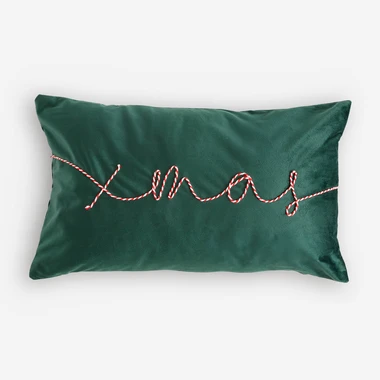 Vánoční povlak na polštář xmas zelený HOHHO 30x50 cm