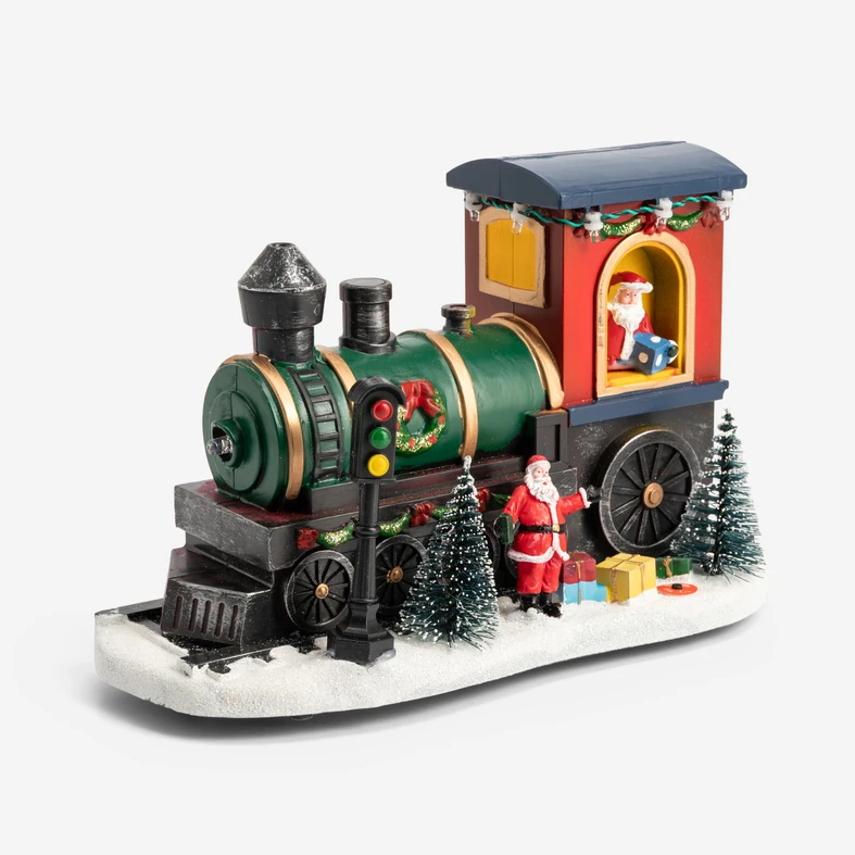 Dekorace sváteční LED, lokomotiva, MIX
