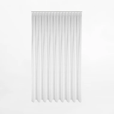 Bílá záclona na flex pásce LAYLA 300x300 cm