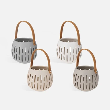 Lucerna s rukojetí 14x12 cm MIX