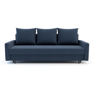 Tmavě modrá rozkládací pohovka KELLY