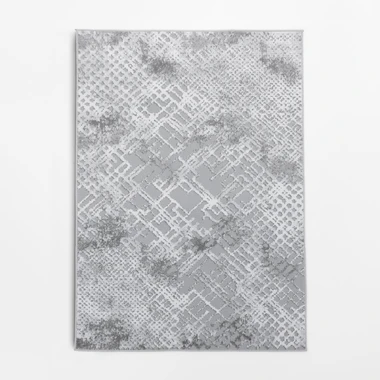 Retro stříbrný koberec MIRACLE 200x290 cm