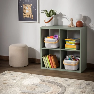 Čtvercová knihovna MAURO šalvěj