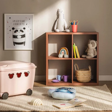 Čtvercová knihovna MAURO terakota