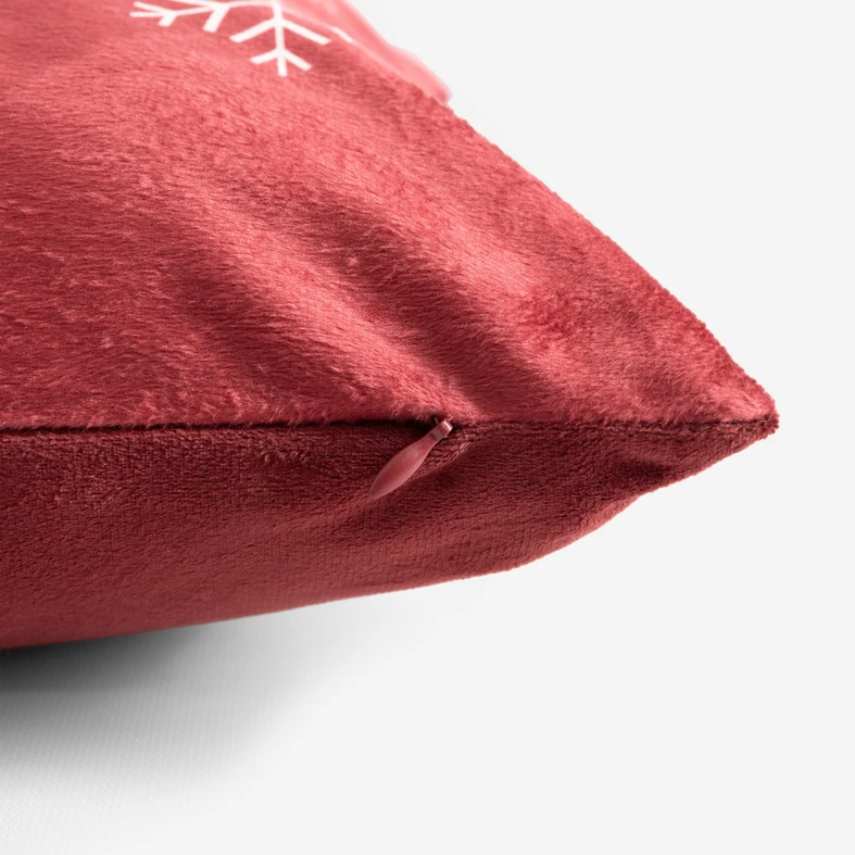 Vánoční povlak na polštář s medvědem červený CALIN 45x45 cm