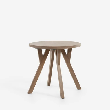 Kulatý rozkládací stůl PAOLO MINI 80-160 cm