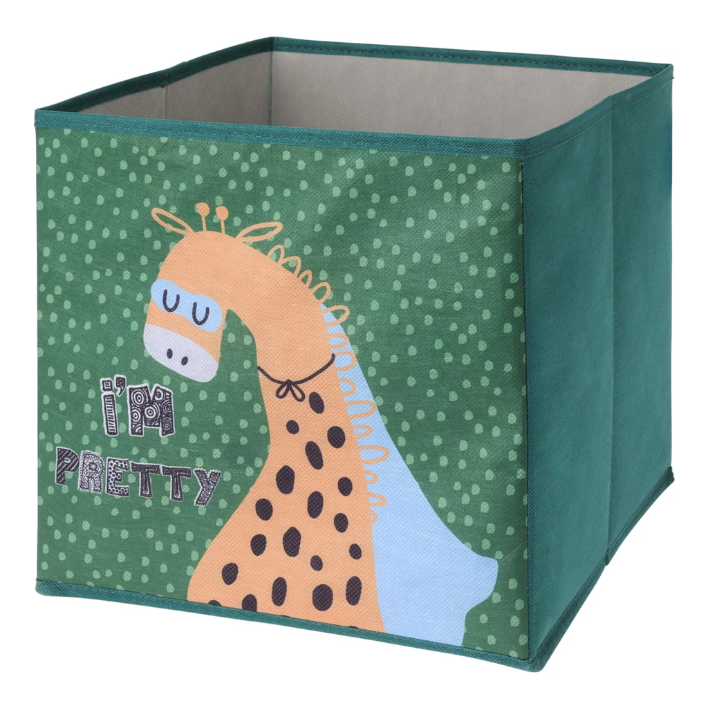 Skládací textilní box ZVÍŘÁTKA MIX 30x30 cm