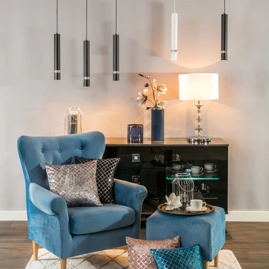 Černé závěsné svítidlo RENO