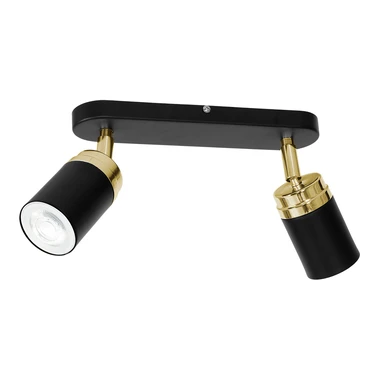 Černé 2 bodové stropní svítidlo RENO II 5164