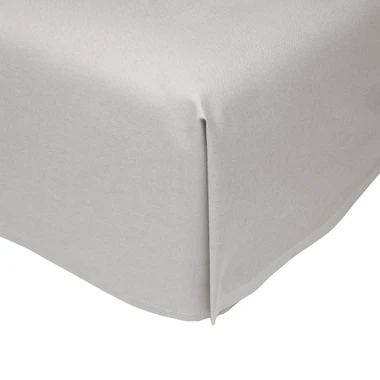 Béžové prostěradlo z bavlněného saténu PERRY 200x220 cm