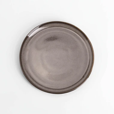 Tmavě šedý dezertní talíř SKALO 20 cm