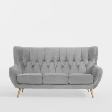 3místná pohovka ušák světlošedá KELSO