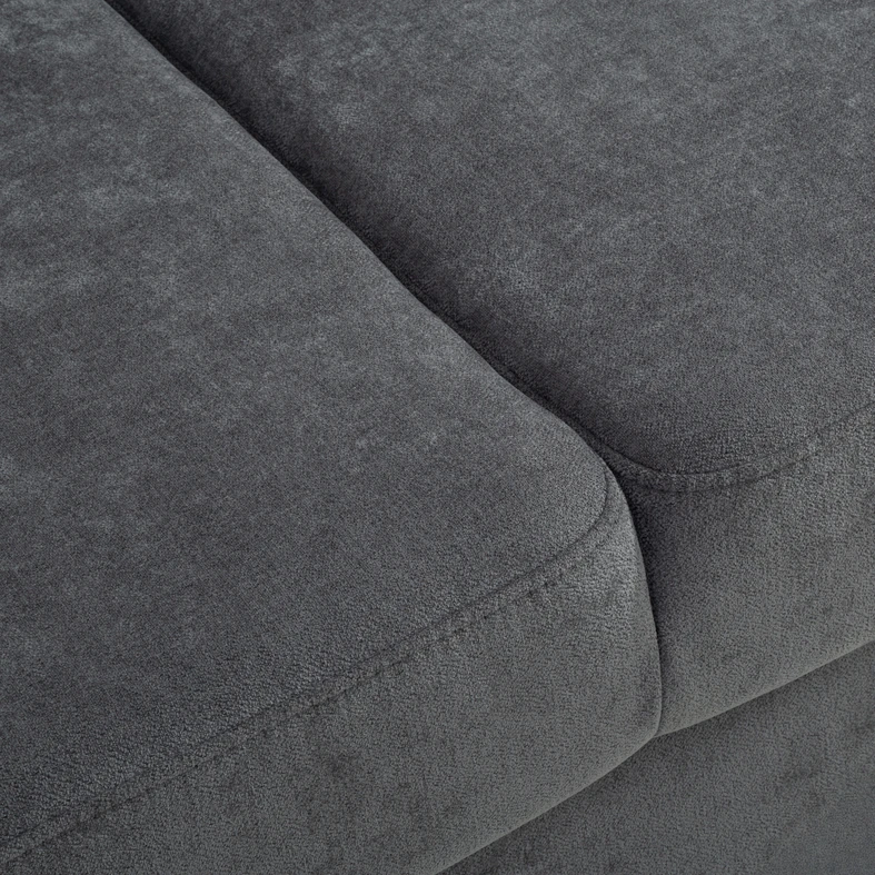 Šedá rozkládací rohová sedací souprava HAMAR 5P levá