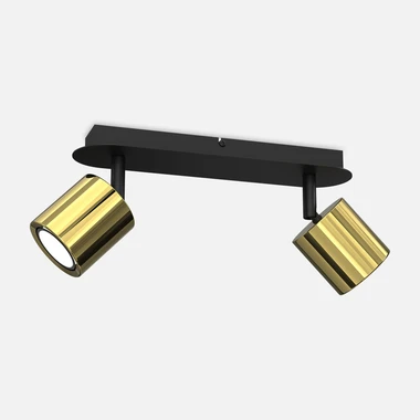Černo-zlatá světelná lišta se 2 body DEMIA