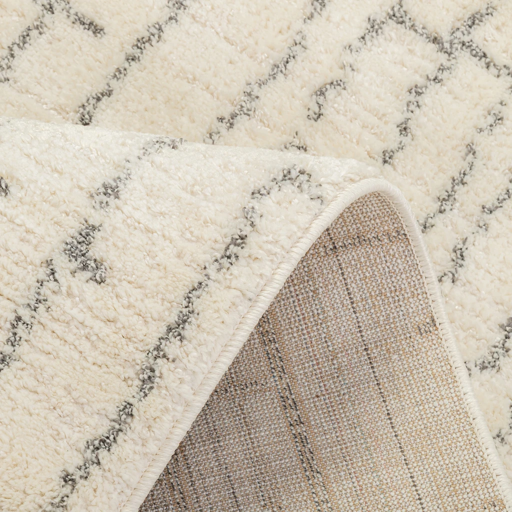 Koberec s abstraktním vzorem s pruhy LISA krémový 120x170 cm