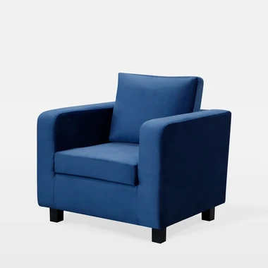 Čalouněné křeslo MINI MAX I tmavě modré