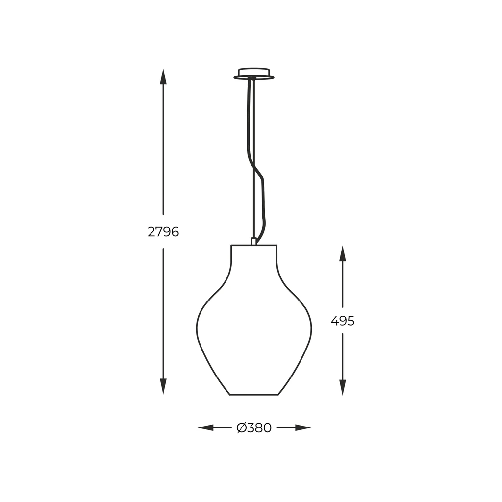 Závěsné svítidlo BRESSO P19066A-D38