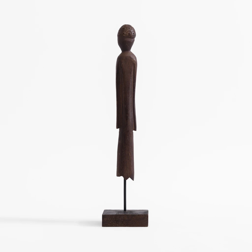 Hnědá dekorativní figurka 45 cm