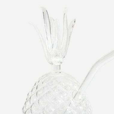 Sklenice ve tvaru ananasu se slámkou 300 ml