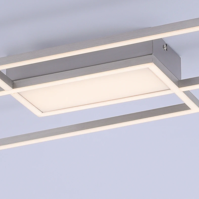 Stříbrné stropní LED svítidlo s dálkovým ovládáním ASMIN