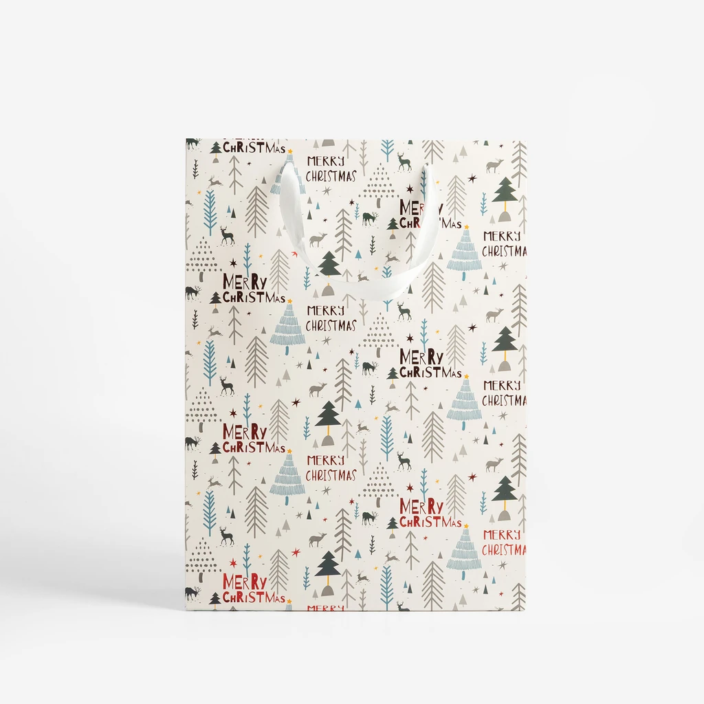 Vánoční dárková taška 34,5 cm MIX