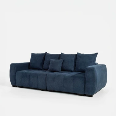 Tmavě modrá rozkládací pohovka CORTONA