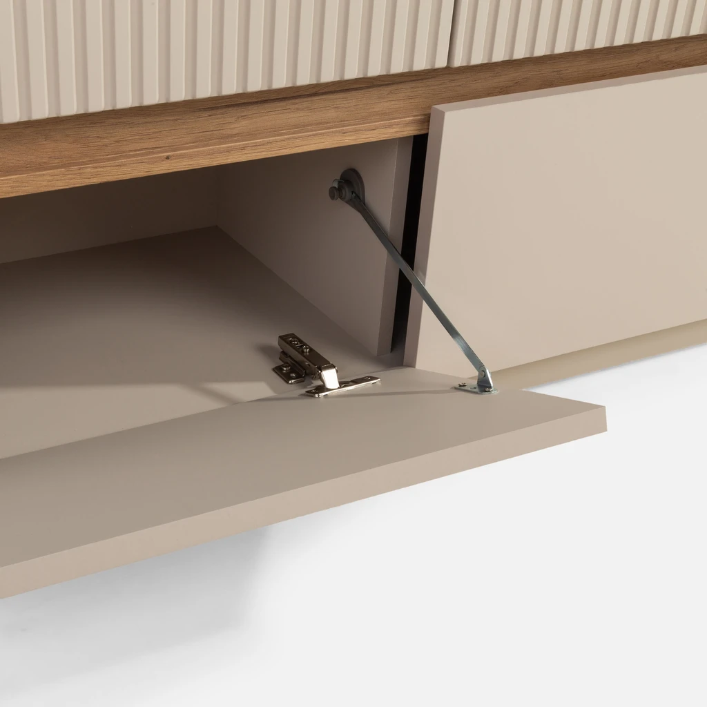 TV skříňka s osvětlením OAK SQUERE