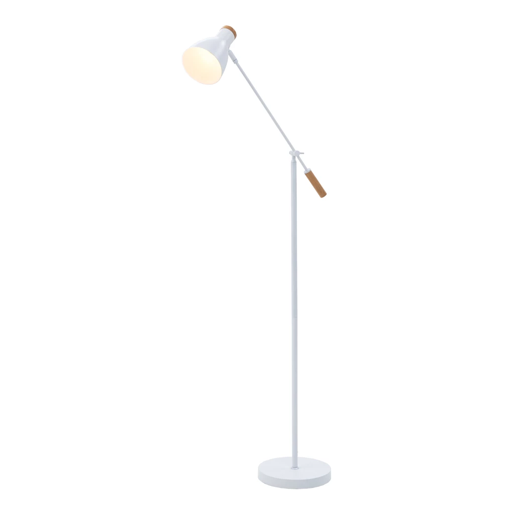 Skandinávská stojací lampa bílá JOSE