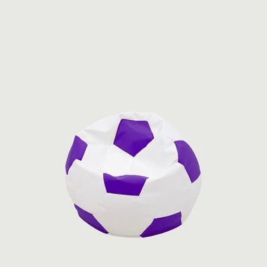 Sedací vak SPORT L bílo-fialový