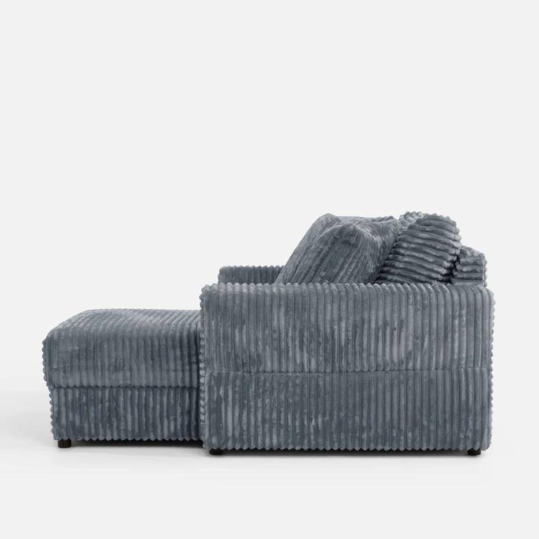 Křeslo loveseat šedé NOEMI